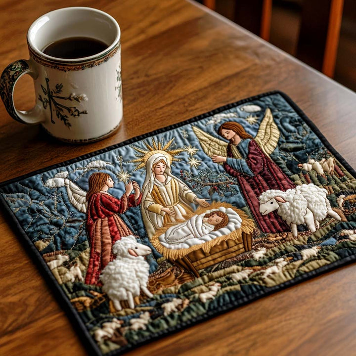 Bethlehem Starlight Quilted Placemat