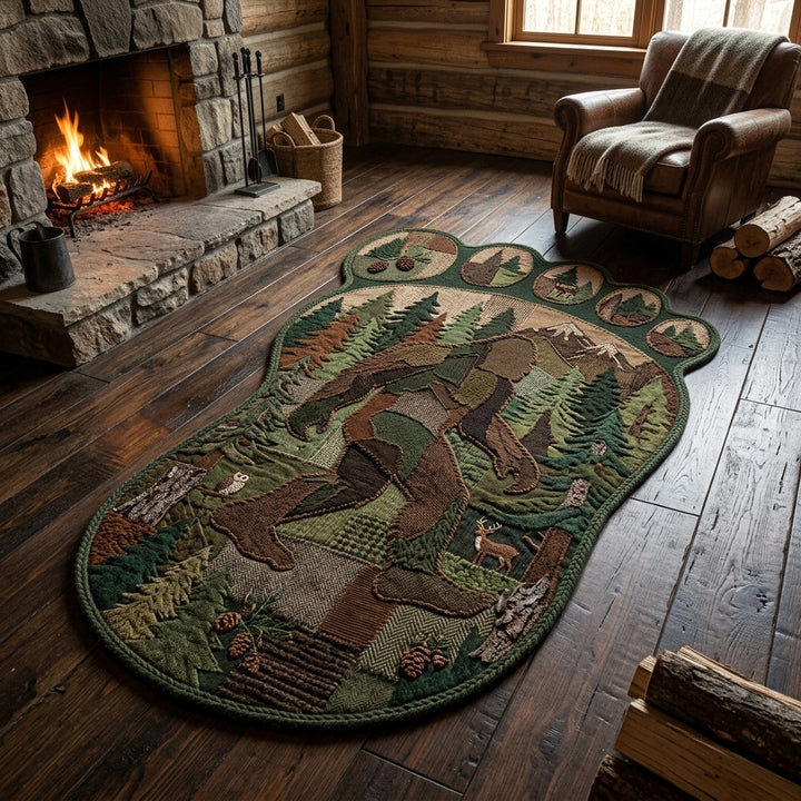 Bigfoot Trail Custom Shape Area Rug