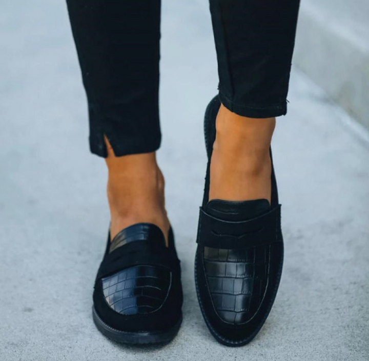 Croco Look Loafers