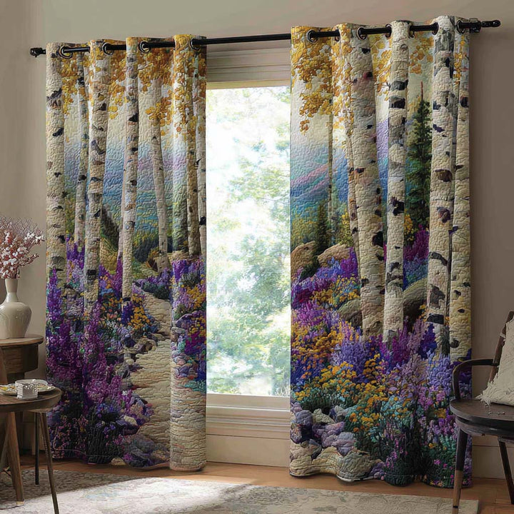 Birch Meadow Quilted Curtains