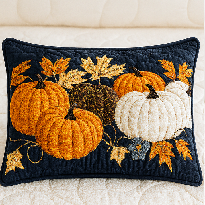 Blessed Pumpkin Days Quilted Bedding Pillow Case