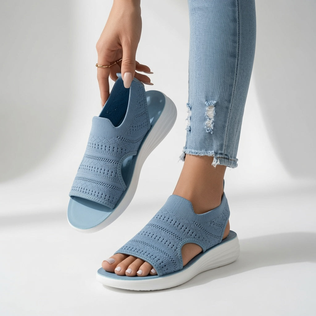 Souplesse™ - Platform sandals, open toe and comfort