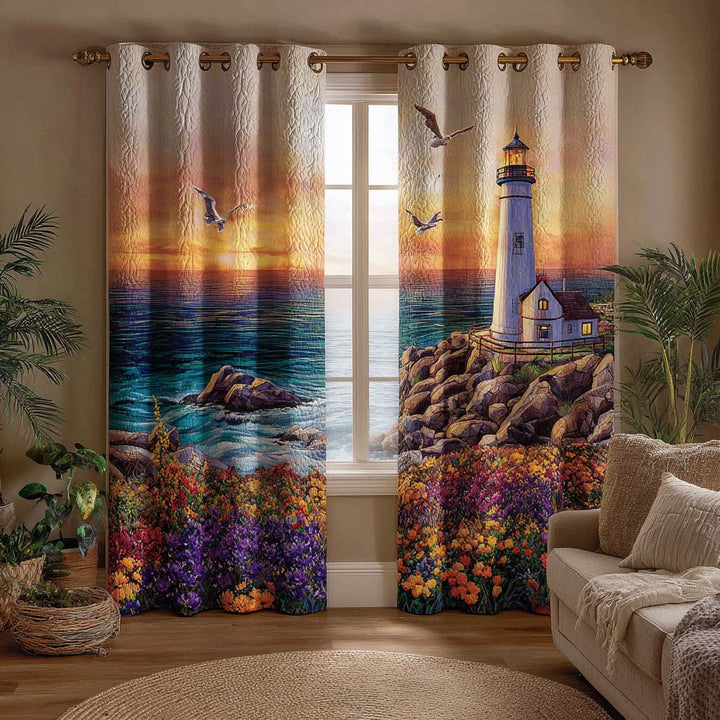 Bloom Lighthouse Quilted Curtains