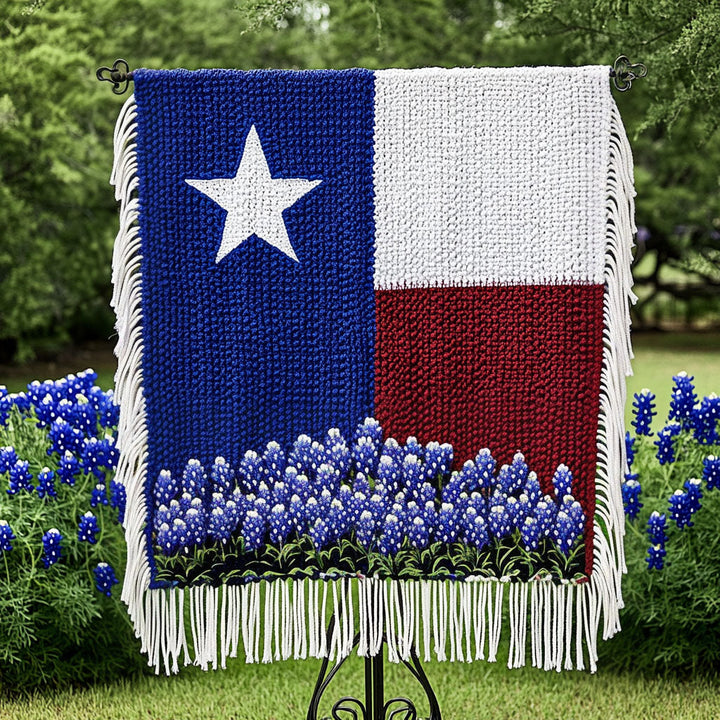 Bluebonnet Pride Woven Sofa Blanket