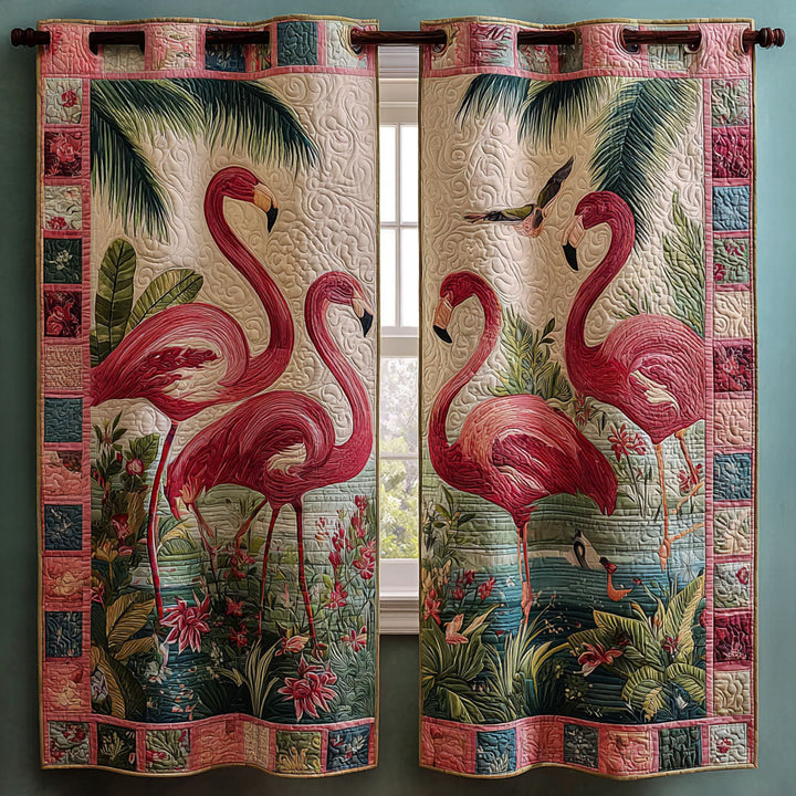 Blushed Stature Quilted Curtains