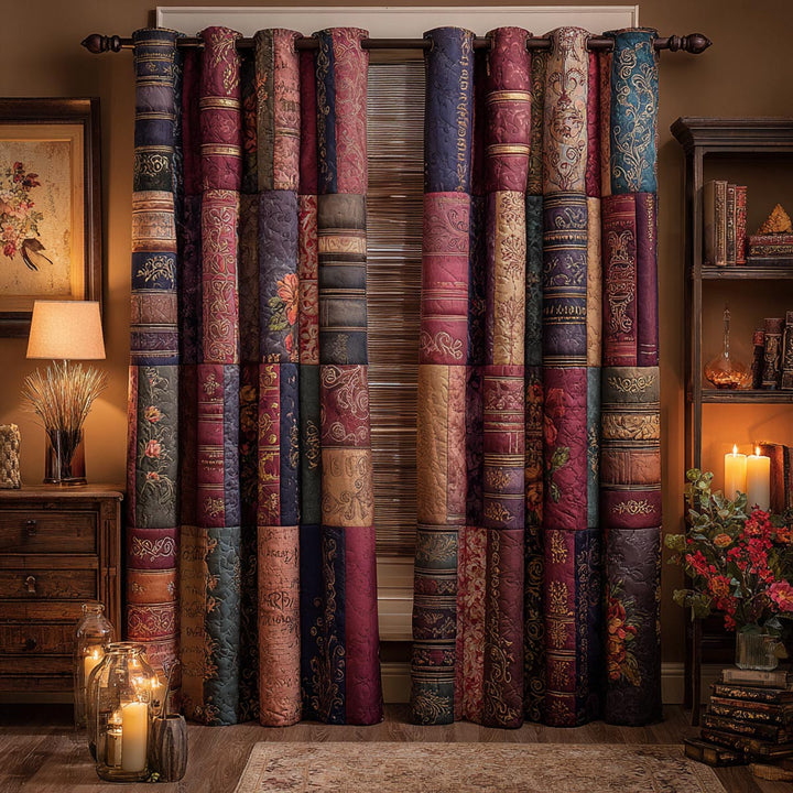 Bookish Charm Quilted Curtains