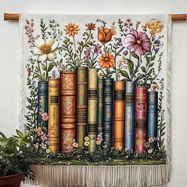 Botanical Book Haven Woven Sofa Blanket