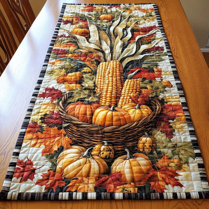 Bountiful Harvest Quilted Table Runner