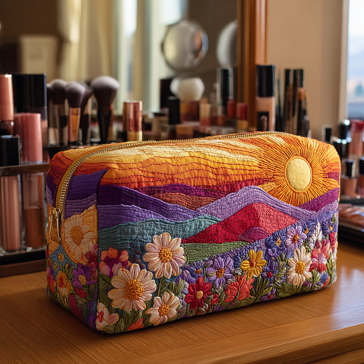 Bright Essence Quilted Makeup Bag
