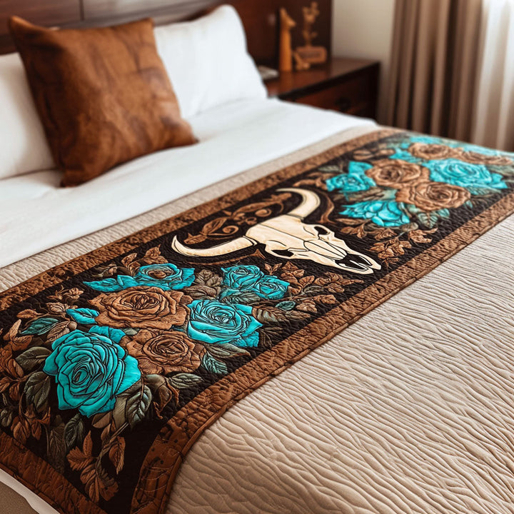 Bronco Spirit Quilted Bed Runner