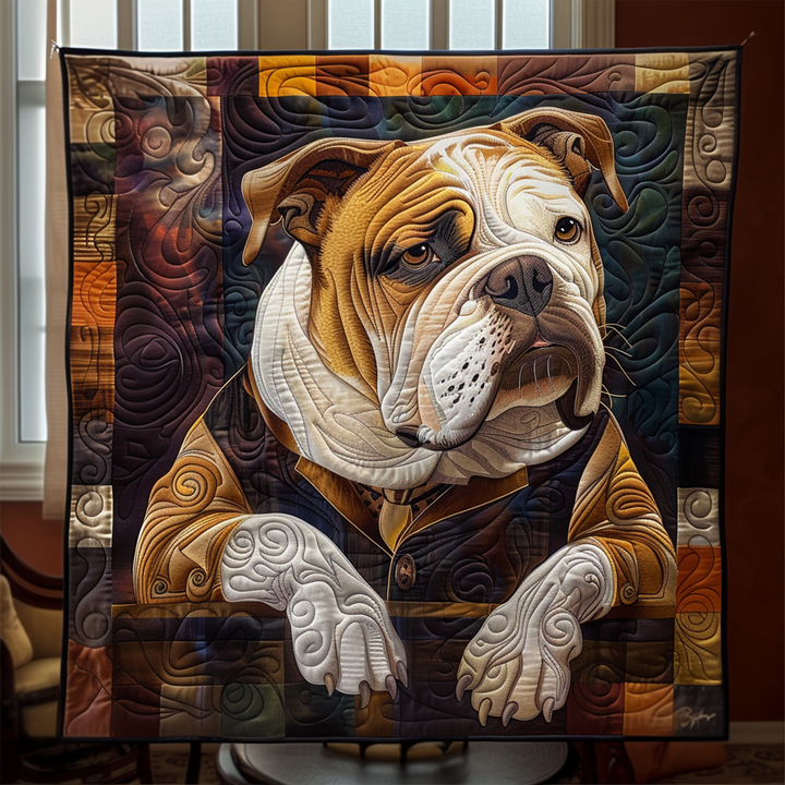 Bulldog Heritage Quilted Blanket
