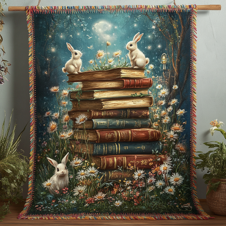 Bunny Tale Retreat Woven Sofa Blanket