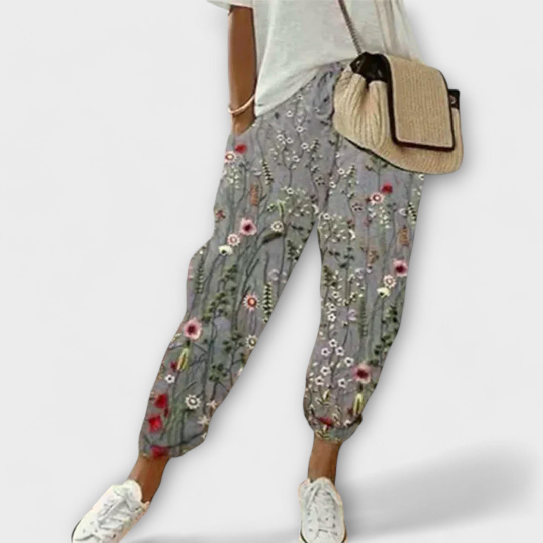 Burga - Comfortable trousers made of cotton and linen
