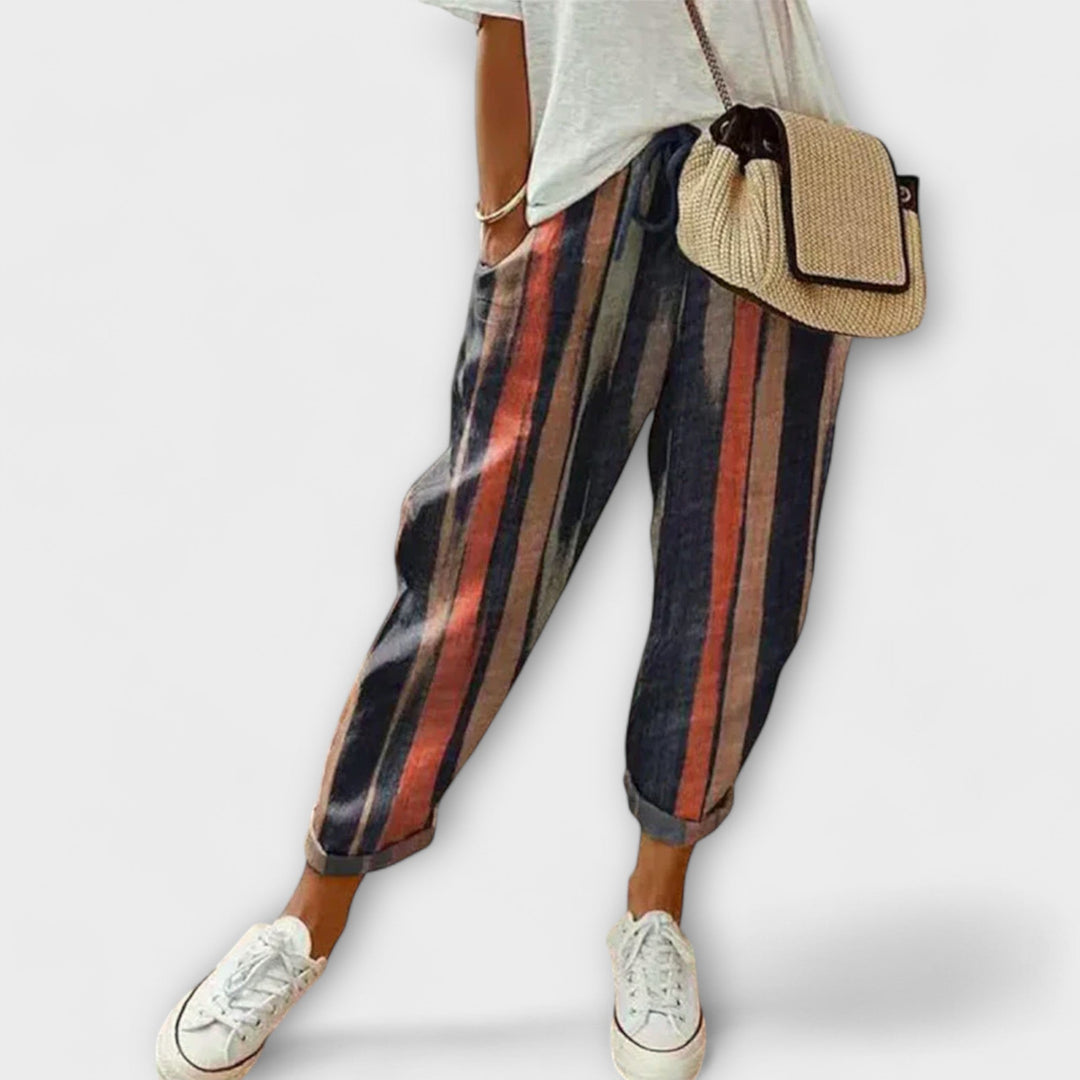 Burga - Comfortable trousers made of cotton and linen