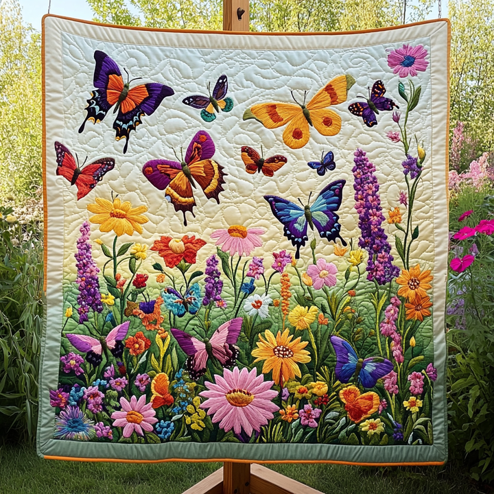 Butterfly Bliss Quilted Blanket