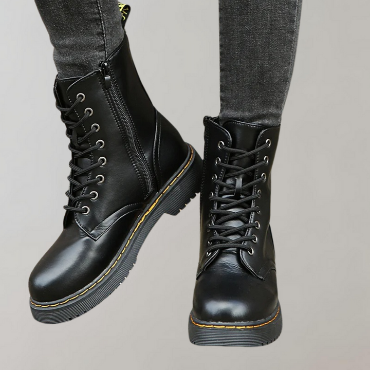 Zipped Combat Boots