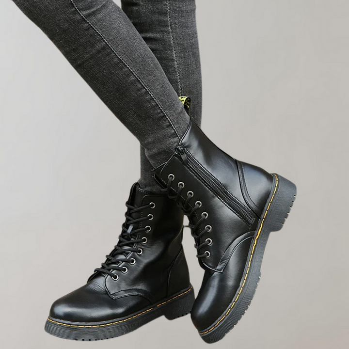 Zipped Combat Boots