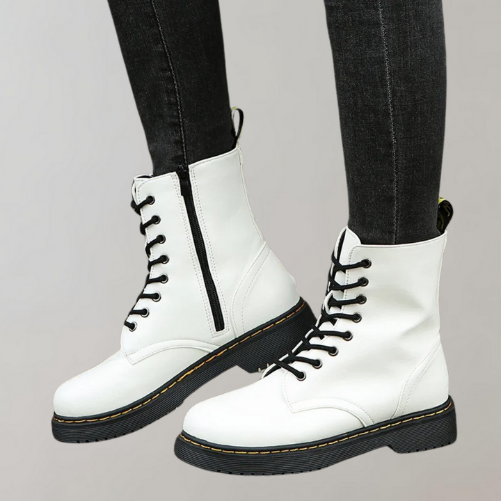 Zipped Combat Boots