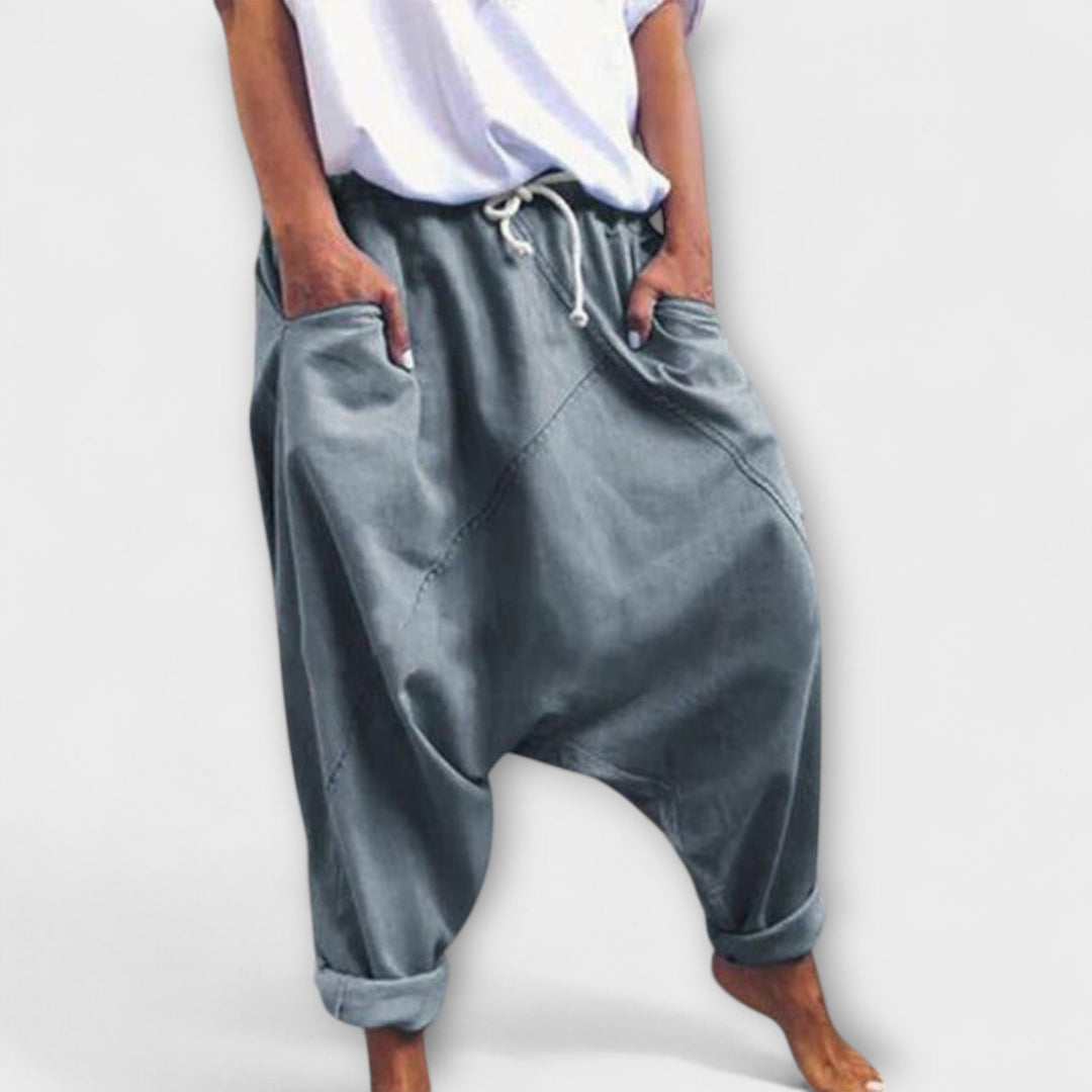 Hara - Loose harem pants with a drawstring