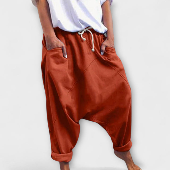 Hara - Loose harem pants with a drawstring