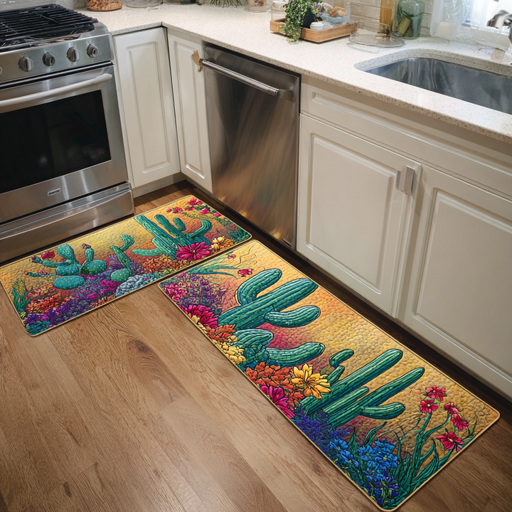 Cactus Sunset Kitchen Area Rug