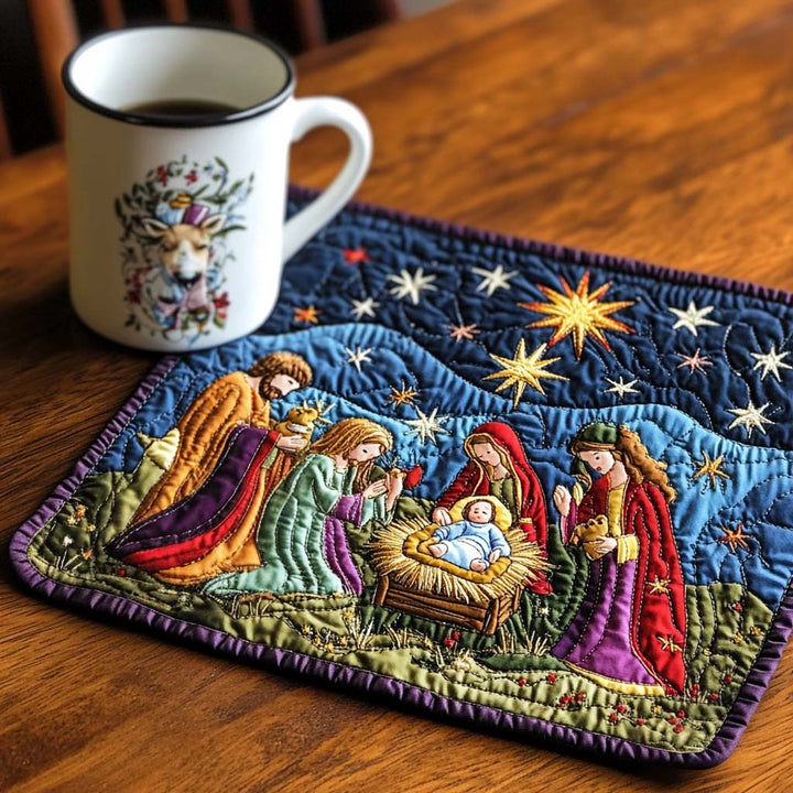 Calm And Bright Quilted Placemat
