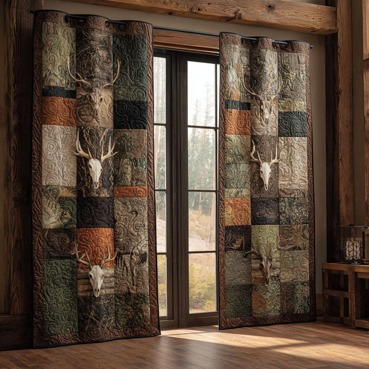 Camouflage Dreams Quilted Curtains