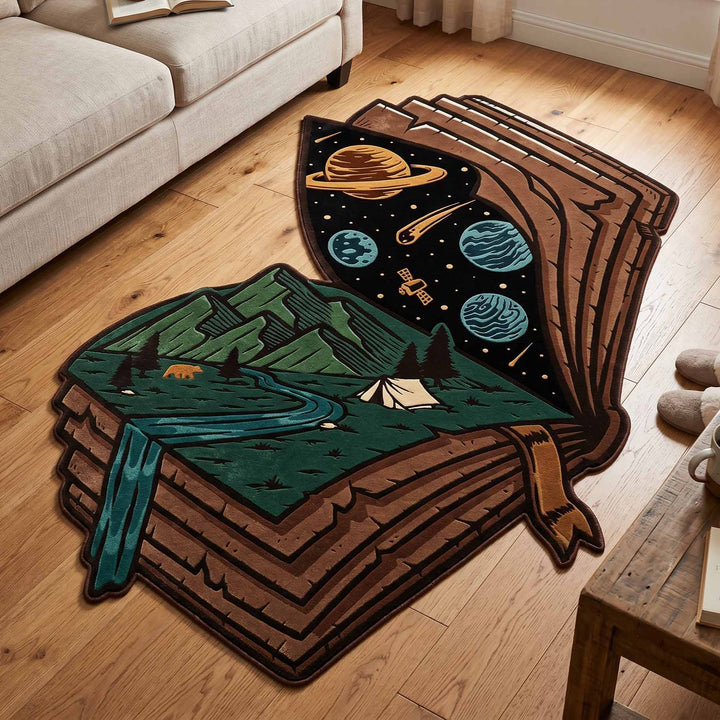 Camp Stack Custom Shape Area Rug
