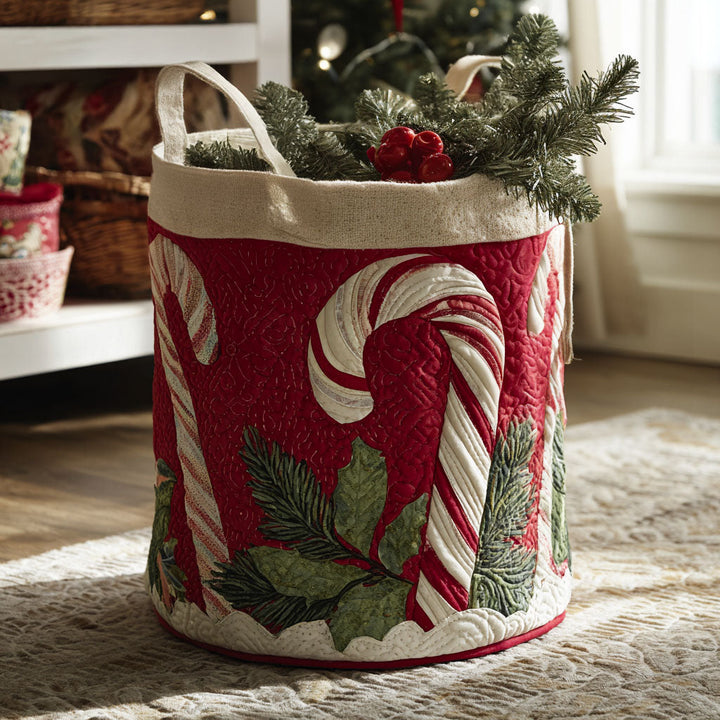 Chrisrtmas Quilted Laundry Basket