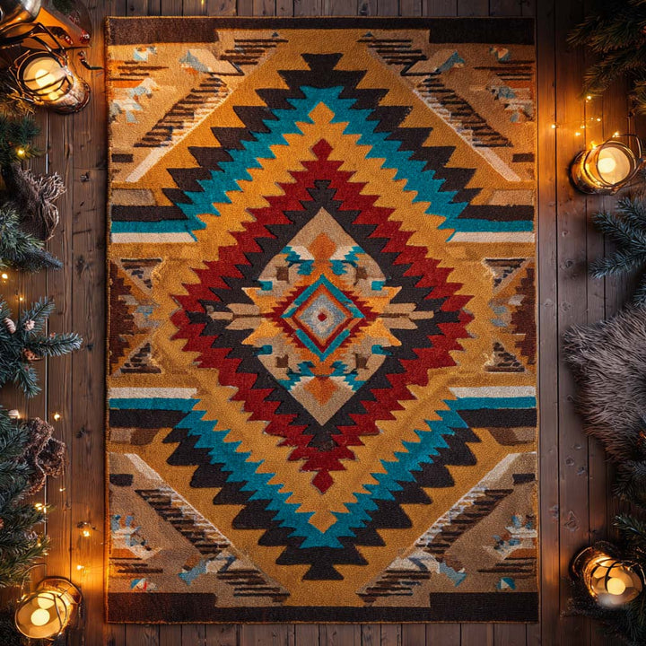 Canyon Sunrise Chevron Area Rug
