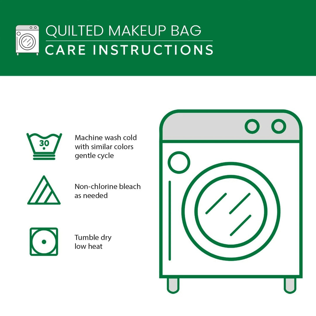 Chicken Garden Quilted Makeup Bag