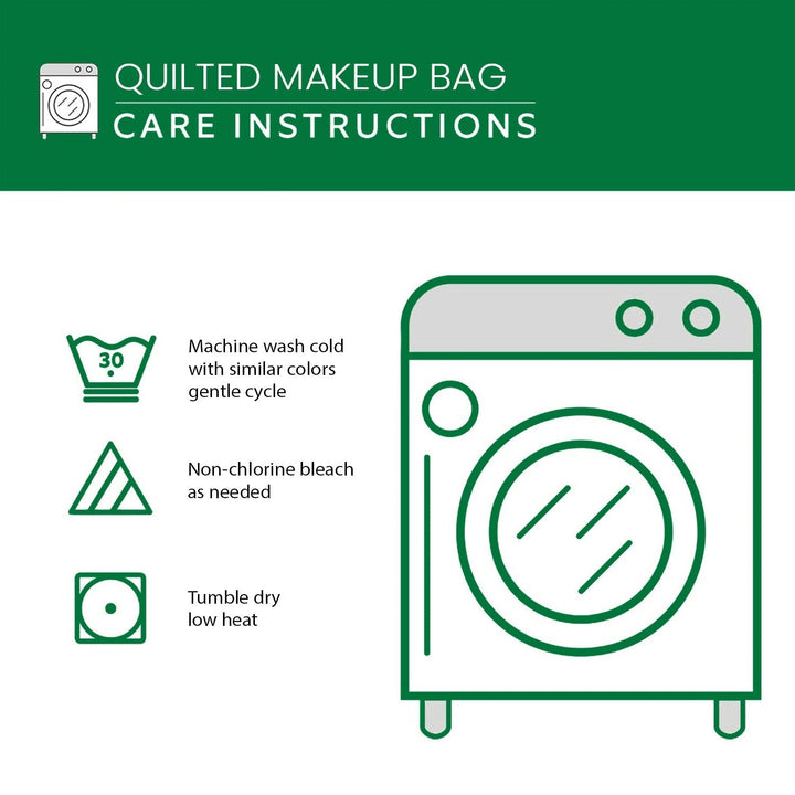 Floral Sheep Quilted Makeup Bag