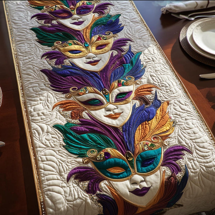 Mardi Gras Quilted Table Runner