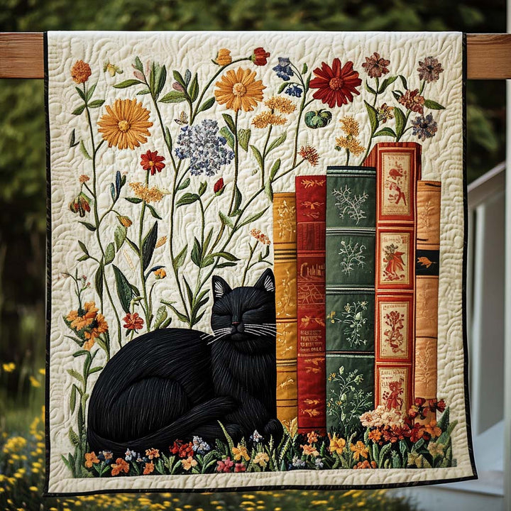 Catnap Stories Quilted Blanket