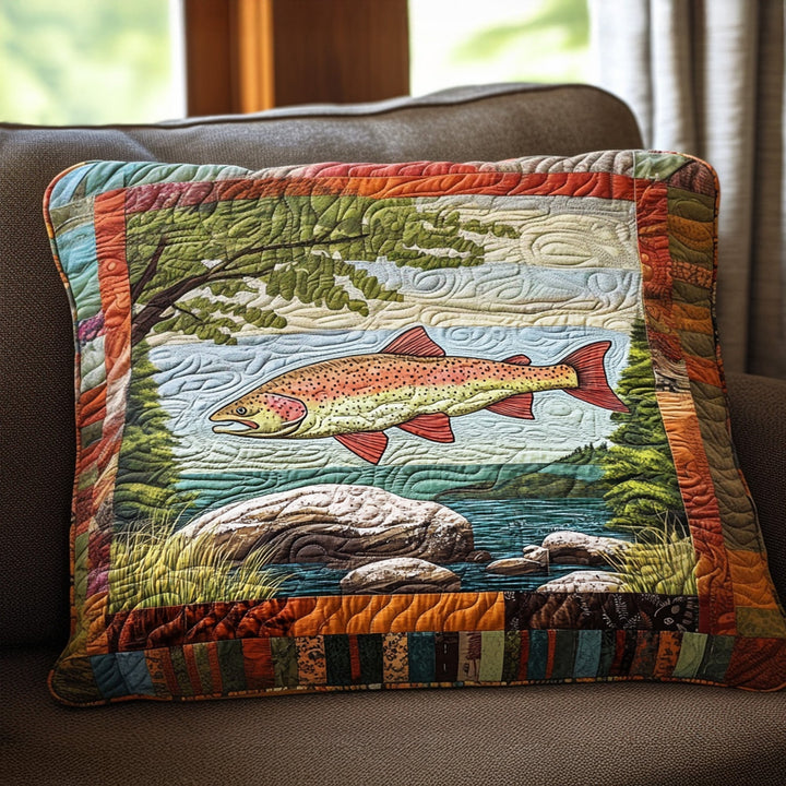 Caught in the Current Quilted Bedding Pillow Case