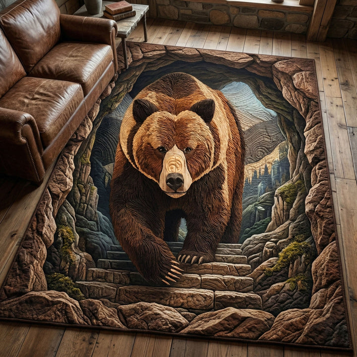 Cave Bear Area Rug