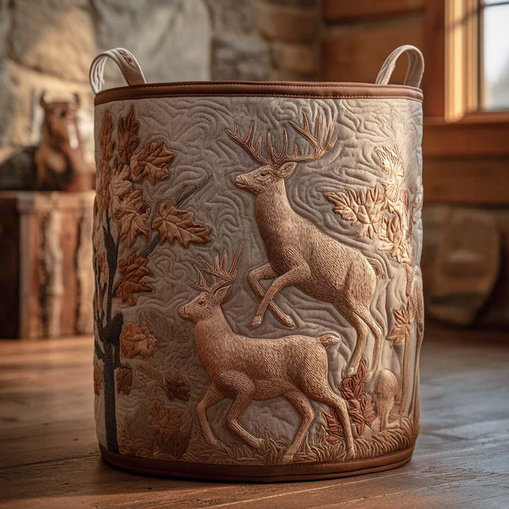 Cedar Crest Quilted Laundry Basket