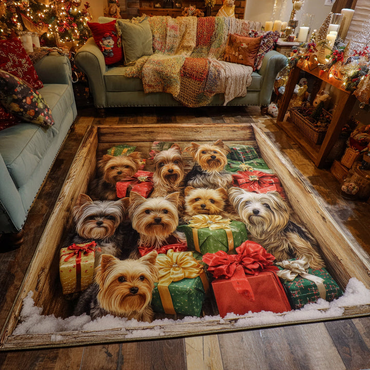 Celebration Yorkie Area Rug