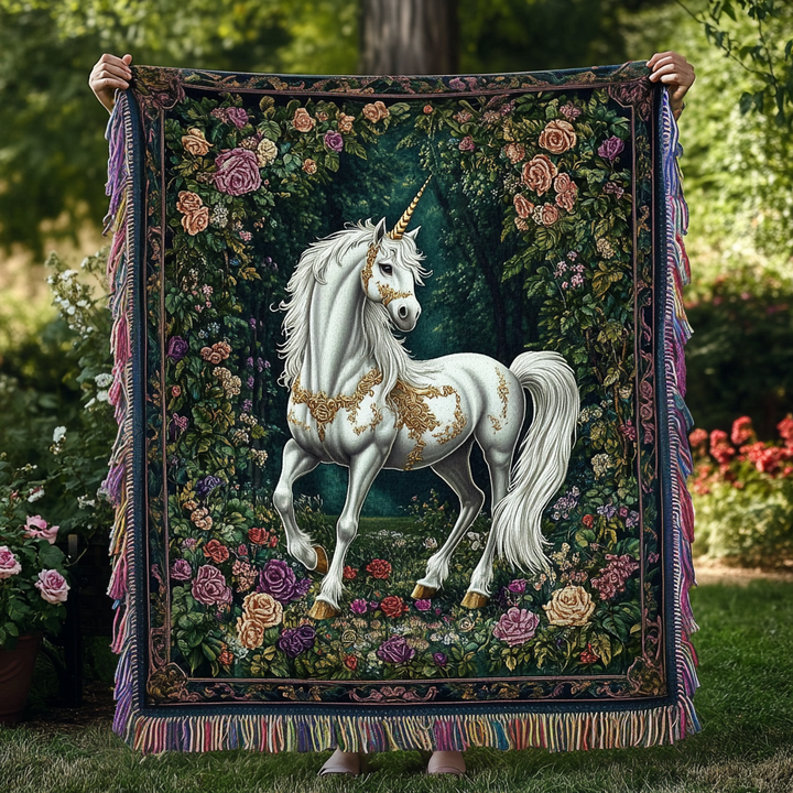 Celestial Guardian Woven Sofa Blanket