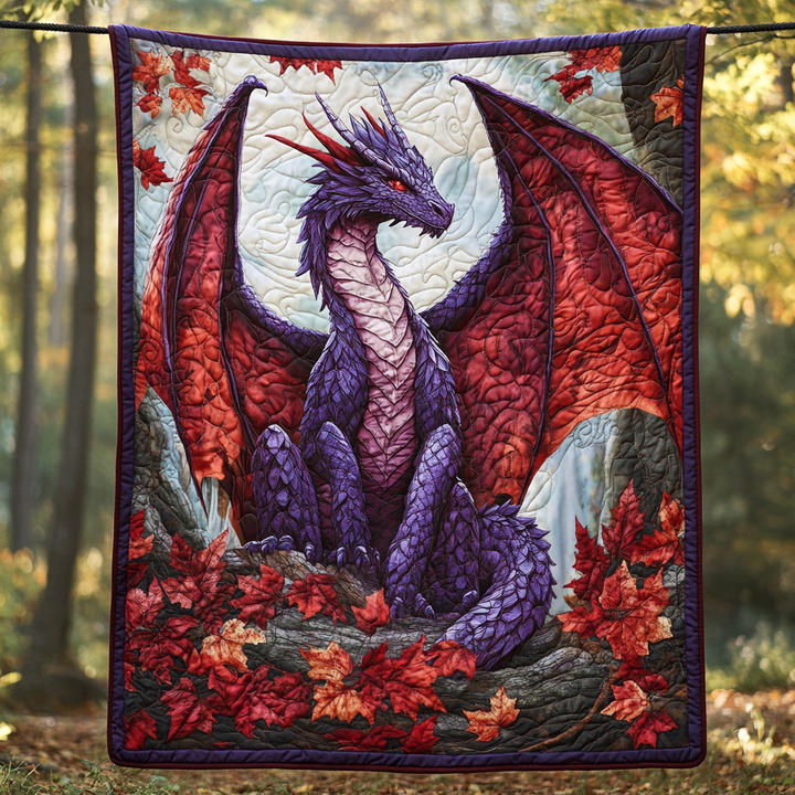 Celestial Wyrm Quilted Blanket