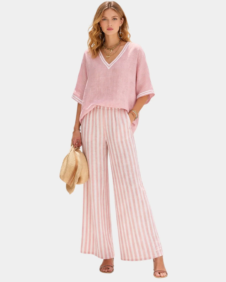 Tristane Striped Set