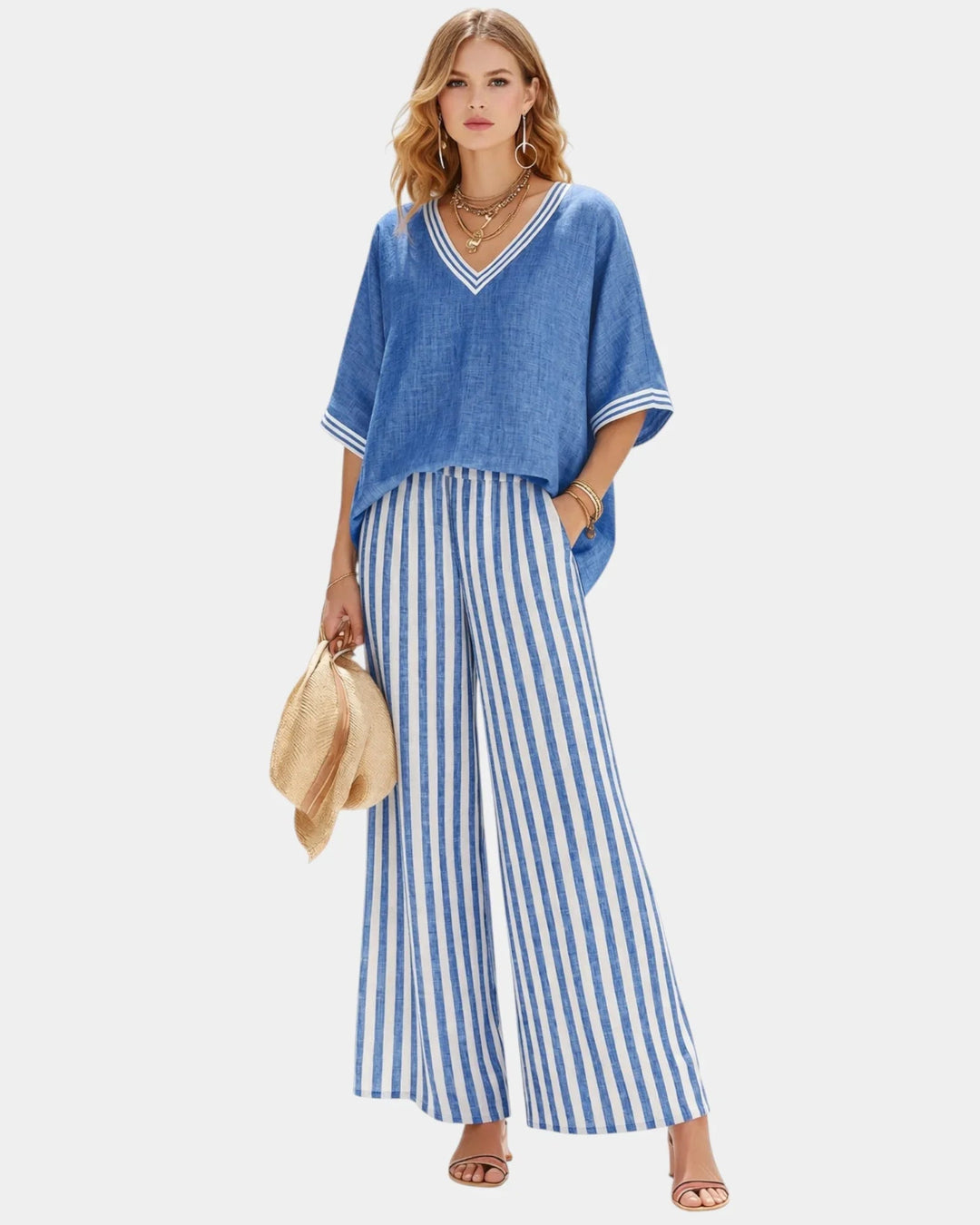 Tristane Striped Set