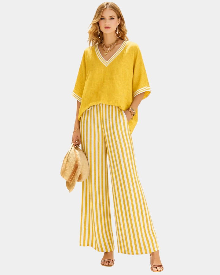 Tristane Striped Set