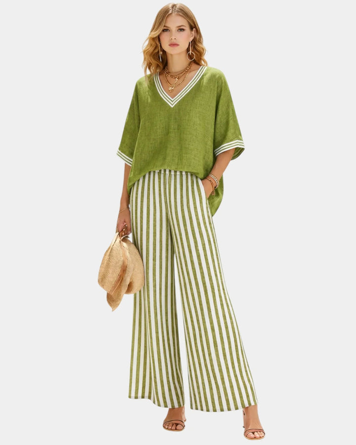 Tristane Striped Set