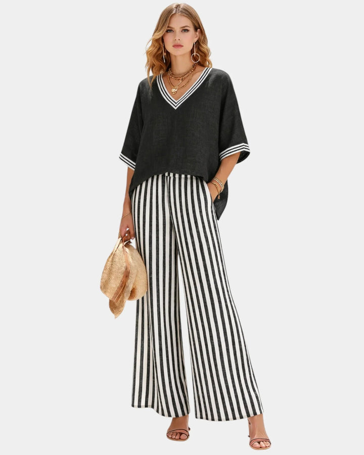 Tristane Striped Set
