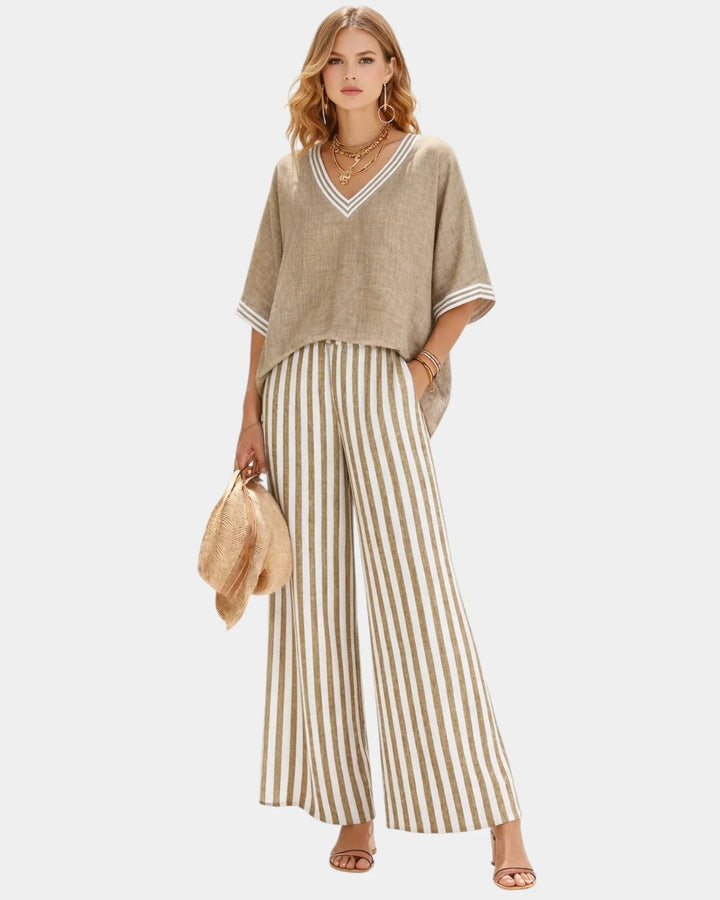 Tristane Striped Set