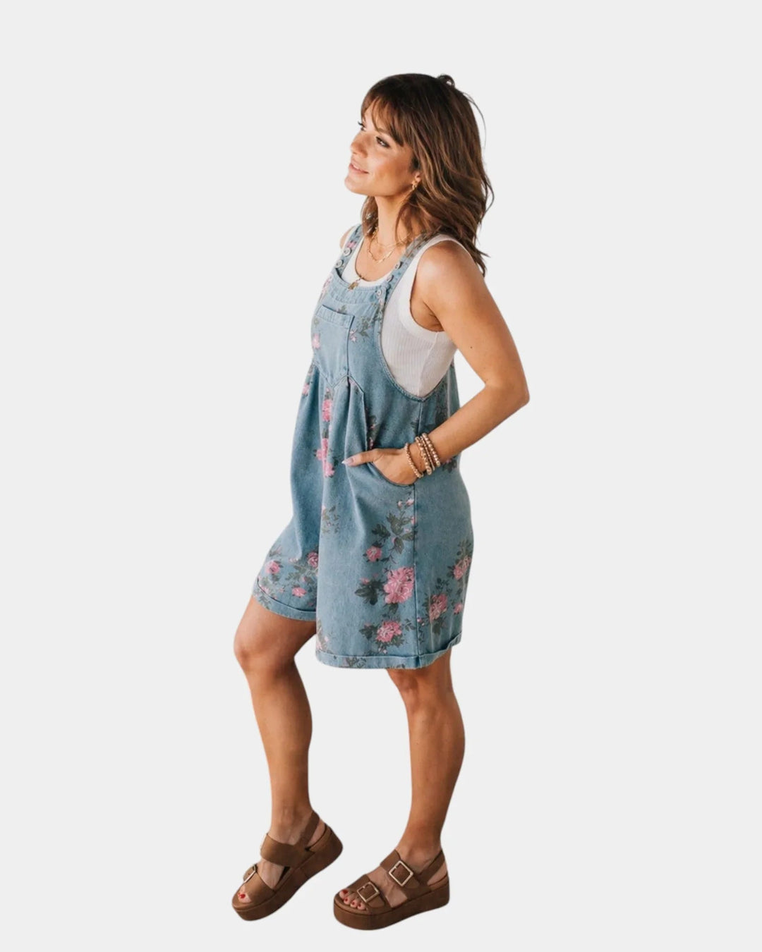 Taniah Floral Overalls