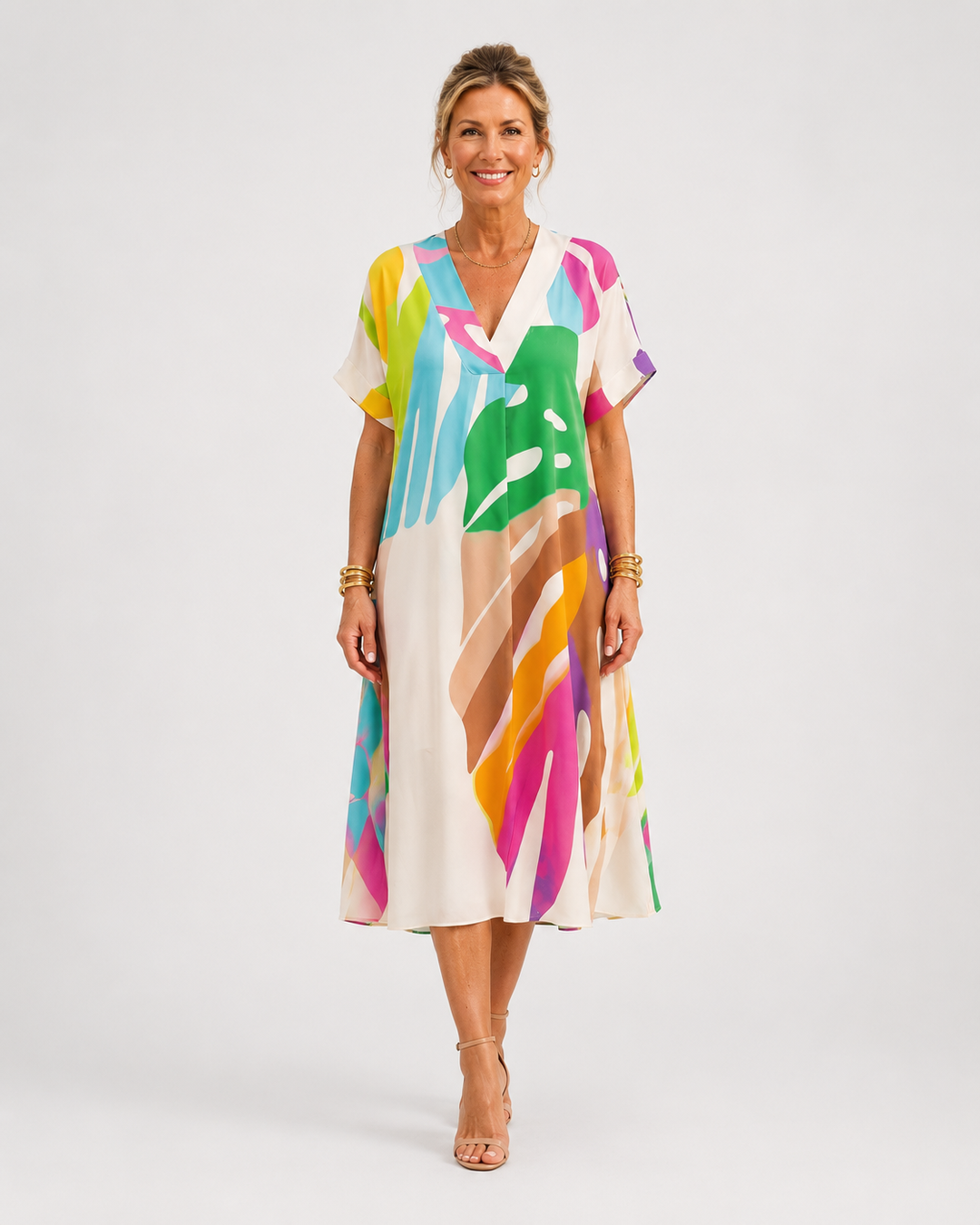 Audomare V-Neck Dress