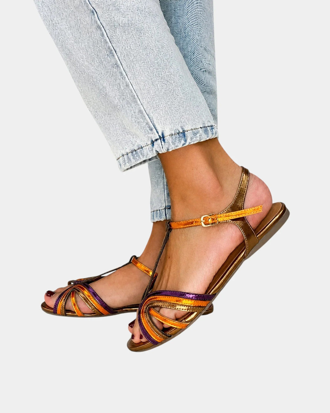Haby Gold Sandals
