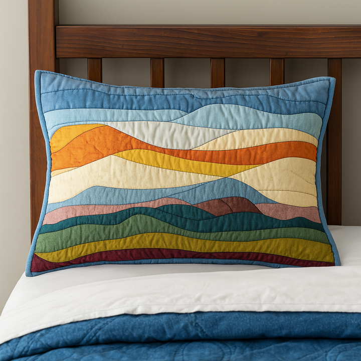Sea Melody Quilted Bedding Pillow Case